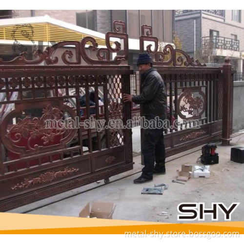 sliding main cast aluminum gate designs